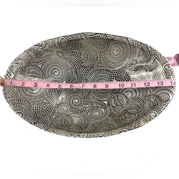 Silverina Handmade Glass Oval Bowl - Picture 6 of 7